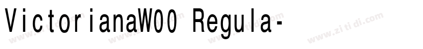 VictorianaW00 Regula字体转换